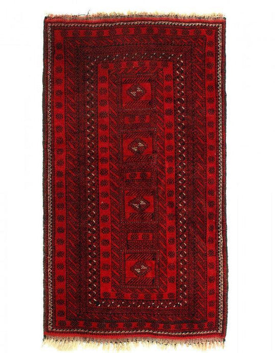 Alfombra Blaouchi vintage fina anudada a mano Canvello - 3'5'' X 5'11''
