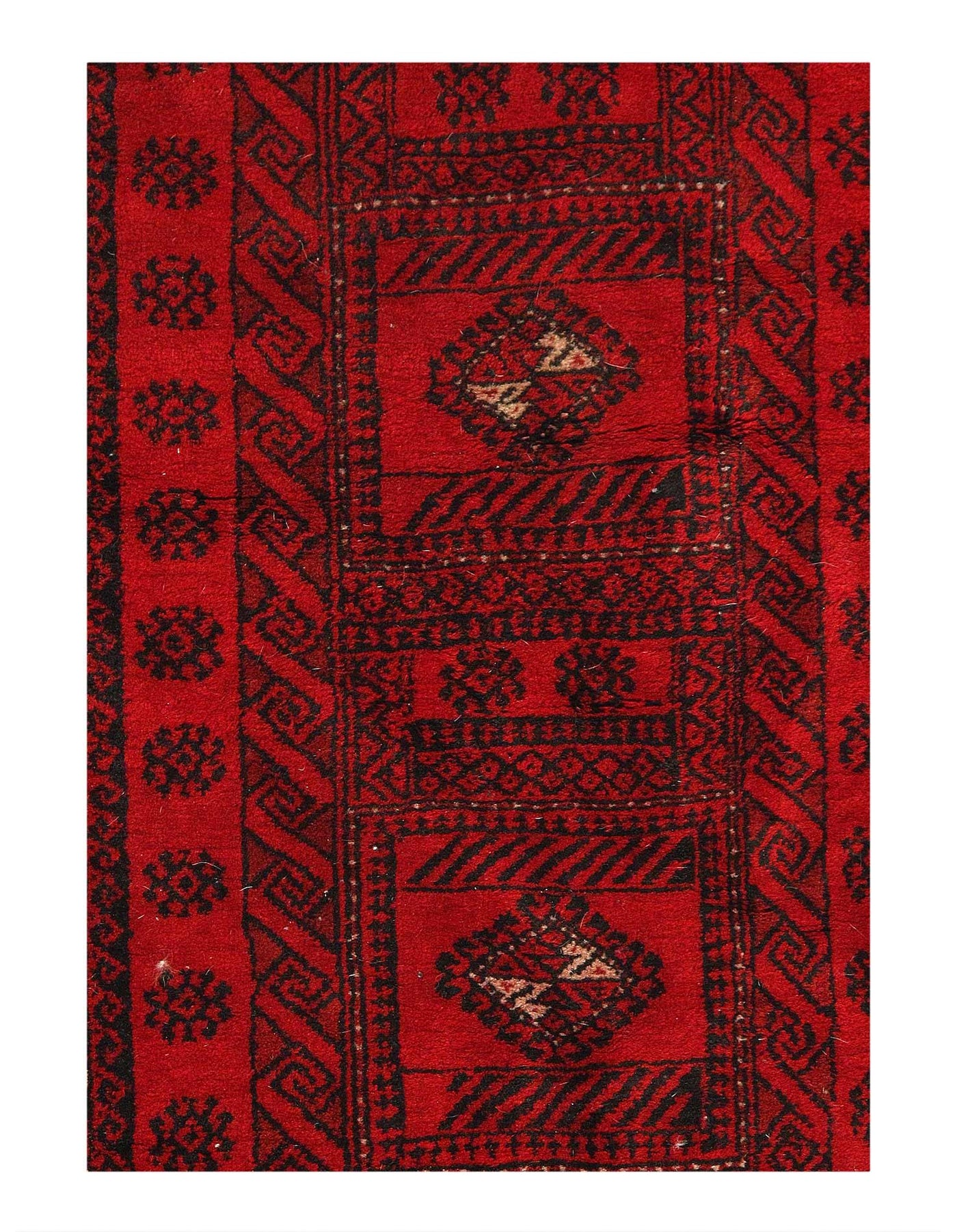 Canvello Fine Hand Knotted vintage Blaouchi Rug - 3'5'' X 5'11'' - Canvello