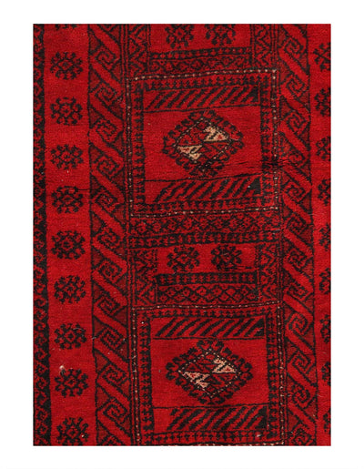 Canvello Fine Hand Knotted vintage Blaouchi Rug - 3'5'' X 5'11'' - Canvello