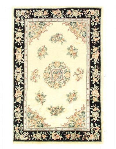 Canvello Fine Hand Knotted Vintage Chinese Peking Rug - 5'6'' X 8'5''