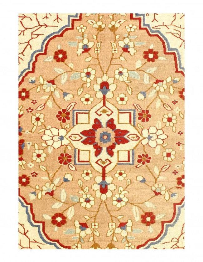 Fine Hand Knotted Vintage Flat Weave Tabriz design 8'8'' X 11'6''