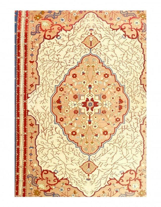 Canvello Fine Hand Knotted Vintage Flat Weave Tabriz design 8'8'' X 11'6'' - Canvello