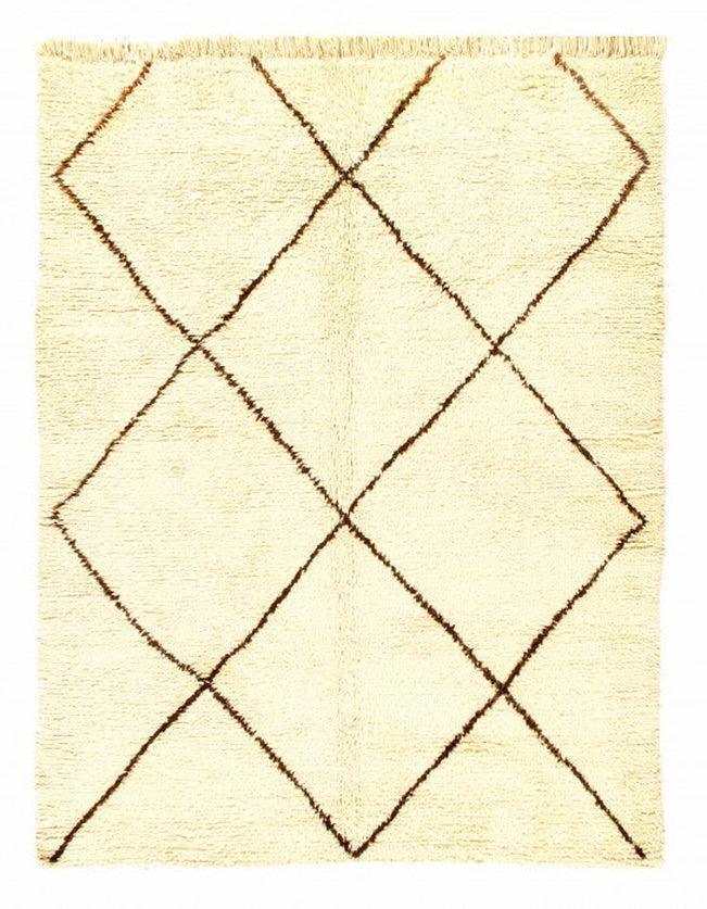 Fine Hand Knotted Vintage Genuine Moroccon 5'8'' X 7'3''