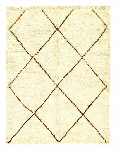 Fine Hand Knotted Vintage Genuine Moroccon 5'8'' X 7'3''