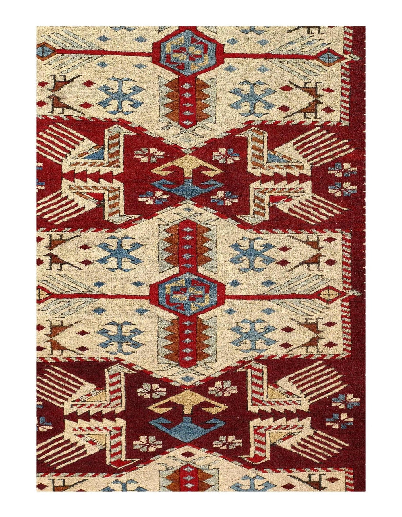 Canvello Fine Hand Knotted Vintage Kazak - 3'4'' X 5'1'' - Canvello