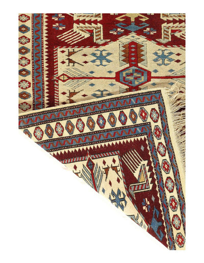 Canvello Fine Hand Knotted Vintage Kazak - 3'4'' X 5'1'' - Canvello