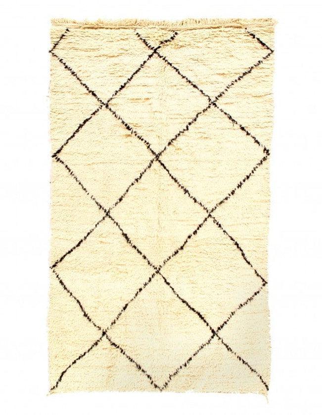 Canvello Fine Hand Knotted Vintage moroccon 4'7'' X 7'9'' - Canvello