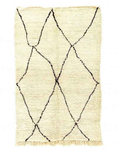 Fine Hand Knotted Vintage moroccon 5'4'' X 7'1''