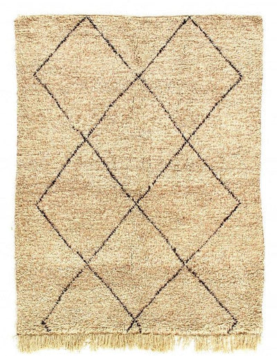 Fine Hand Knotted Vintage Moroccon rug 5'8'' X 7'8''