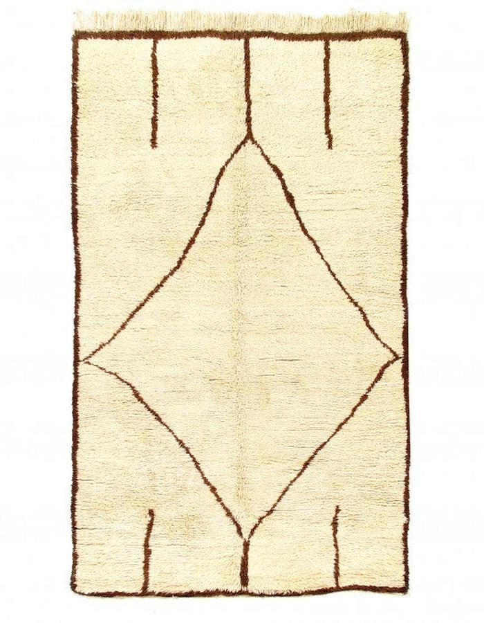 Fine Hand Knotted Vintage Moroccon rug 6' X 10'3''