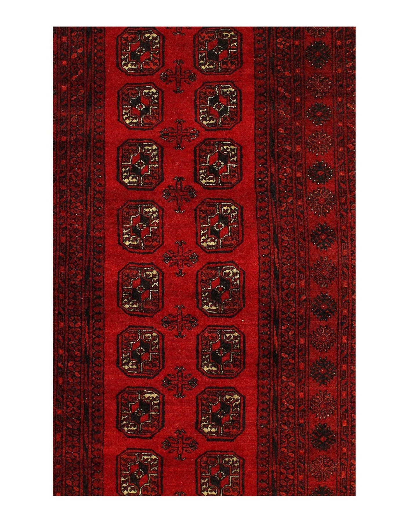 Canvello Fine Hand Knotted Vintage Russian Turkman 3'5'' X 6'5'' - Canvello