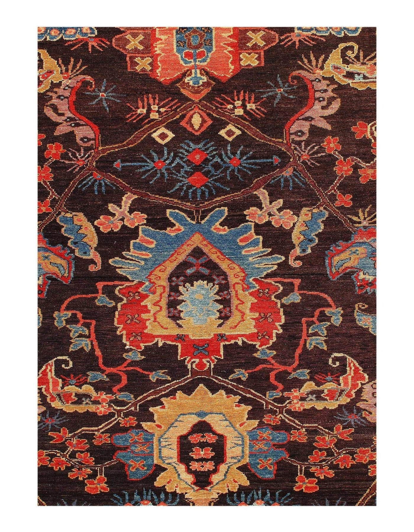 Canvello Fine hand Knotted Vintage Turkish Square Wool Rug for Living Room Aesthetic - 8' X 8' - Canvello