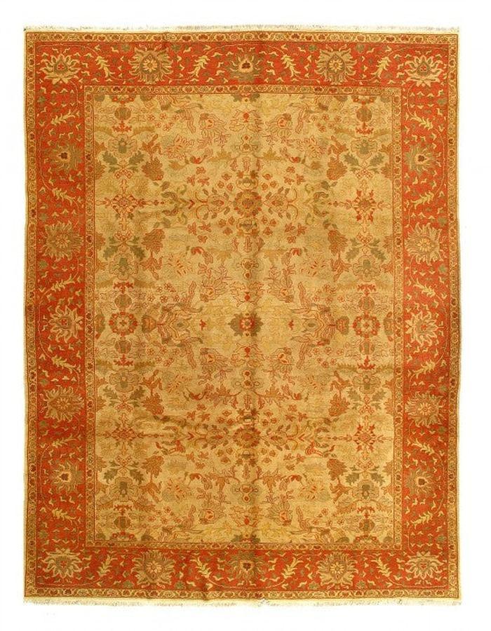 Canvello Fine Hand Knotted ziegler sultanabad design rug 9'4'' X 11'11'' - Canvello