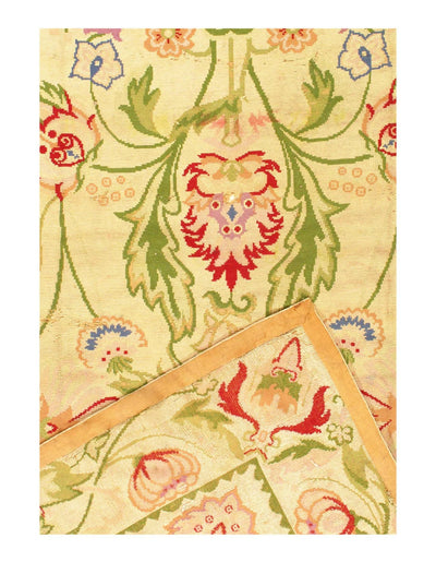 Canvello Fine Hand Knottted Antique Needpoint rug 9'11'' X 16'3'' - Canvello