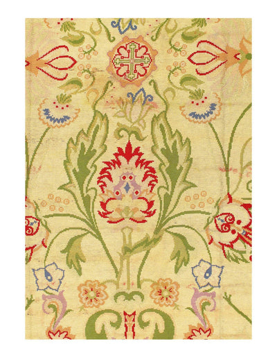 Canvello Fine Hand Knottted Antique Needpoint rug 9'11'' X 16'3'' - Canvello