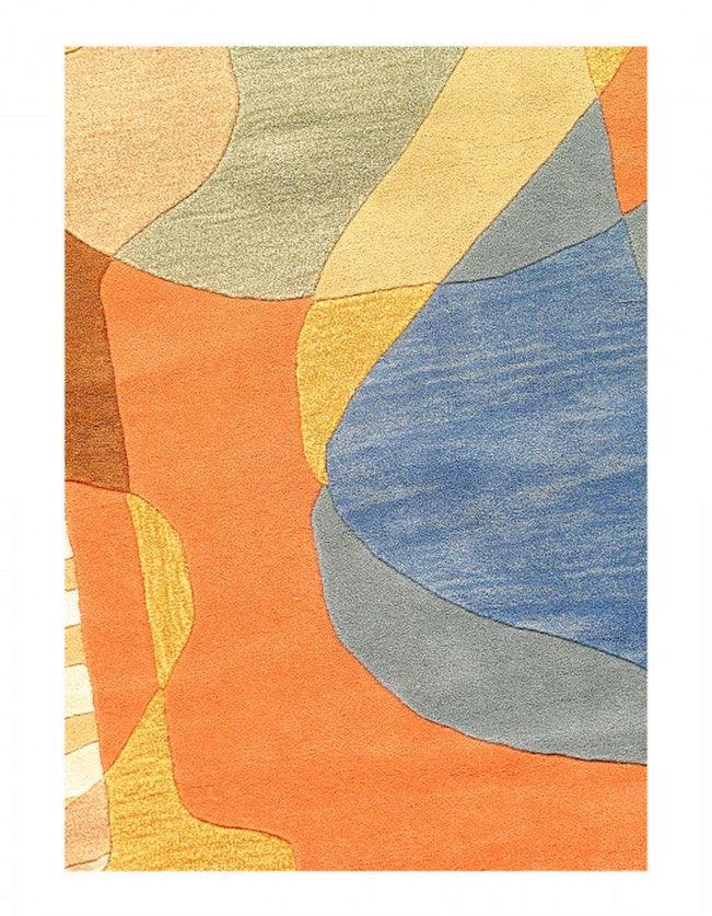 Canvello Fine Hand Tufted Abstract Round Rug - 5' X 5' - Canvello