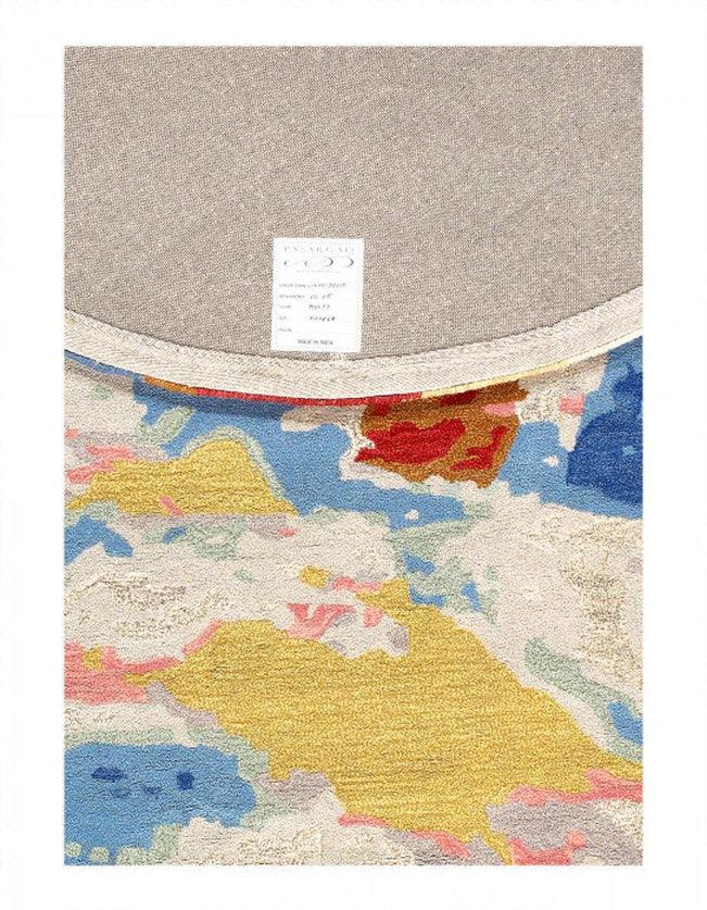 Canvello Fine Hand Tufted Abstract Round Rug - 6' X 6' - Canvello