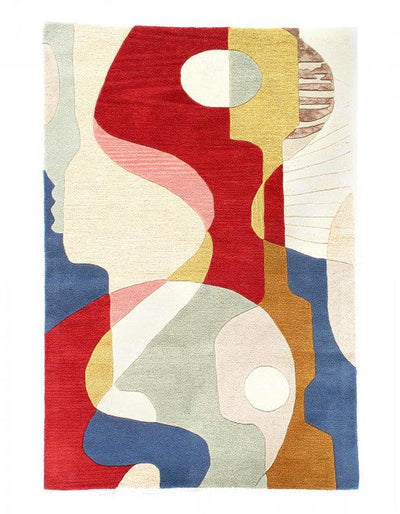 Canvello Fine Hand Tufted Abstract Rug - 4' x 6' - Canvello