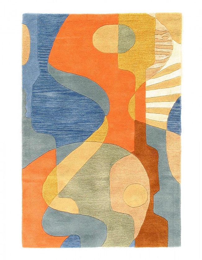 Canvello Fine Hand Tufted Abstract Rug - 4' X 6' - Canvello