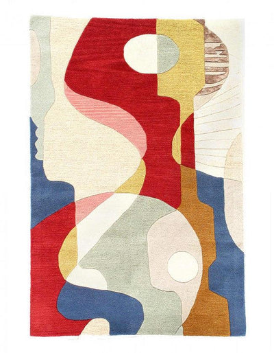 Canvello Fine Hand Tufted Abstract Rug - 4' x 6'