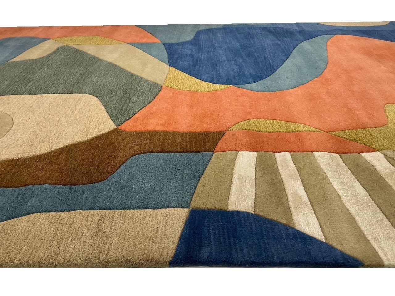 Canvello Fine Hand Tufted Abstract rug - 5' X 8' - Canvello