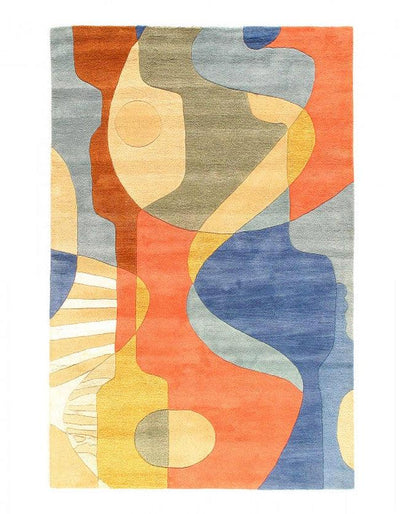 Canvello Fine Hand Tufted Abstract rug - 5' X 8' - Canvello