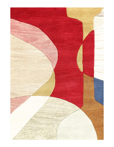 Canvello Fine Hand Tufted Abstract Rug - 5' X 8' - Canvello