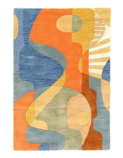 Canvello Fine Hand Tufted Abstract Rug - 6' x 9'