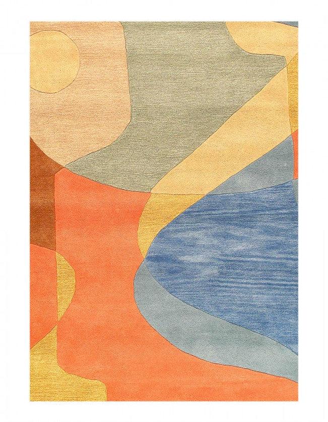 Canvello Fine Hand Tufted Abstract Rug - 7'9"X 9'9"