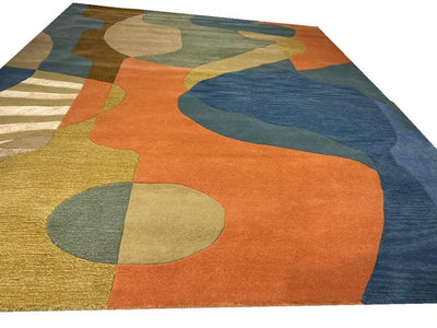Canvello Fine Hand Tufted Abstract Rug - 7'9"X 9'9"