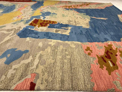 Canvello Fine Hand Tufted Abstract Rug - 7'9"X 9'9" - Canvello