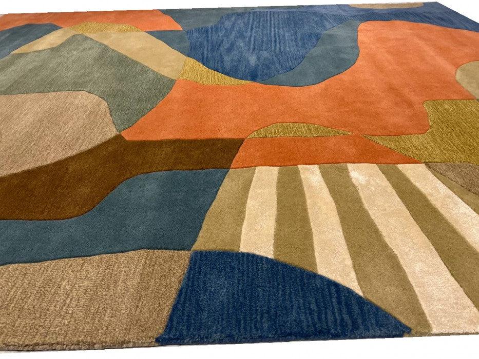 Canvello Fine Hand Tufted Abstract Rug - 7'9"X 9'9" - Canvello