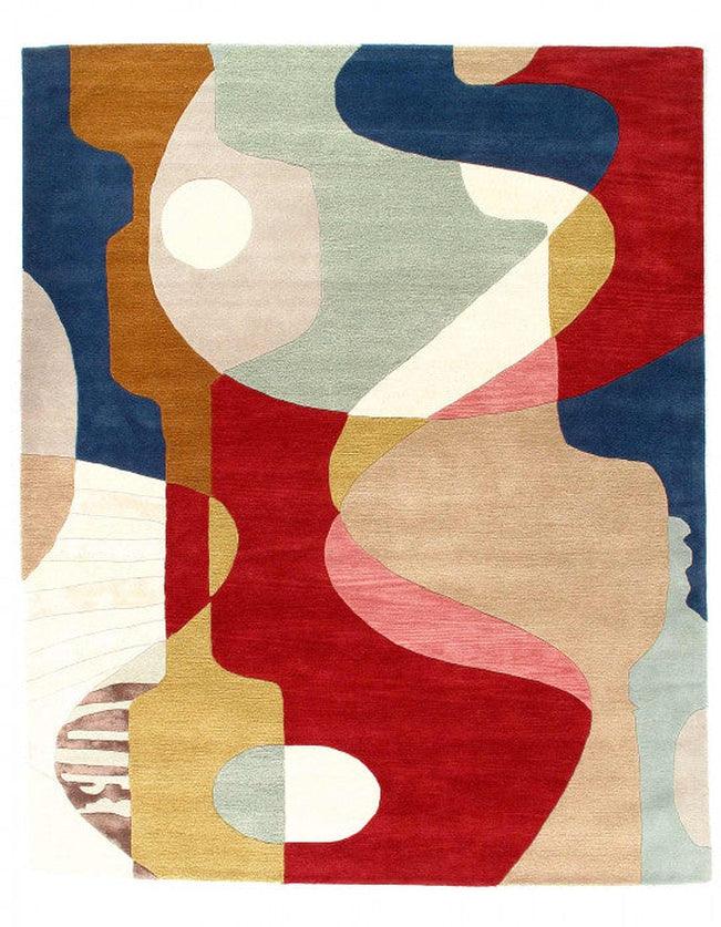 Canvello Fine Hand Tufted Abstract Rug - 7'9"X 9'9" - Canvello