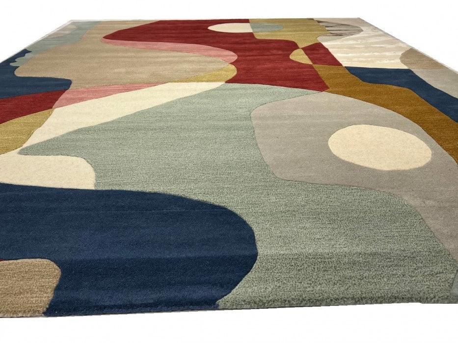 Canvello Fine Hand Tufted Abstract Rug - 7'9"X 9'9" - Canvello