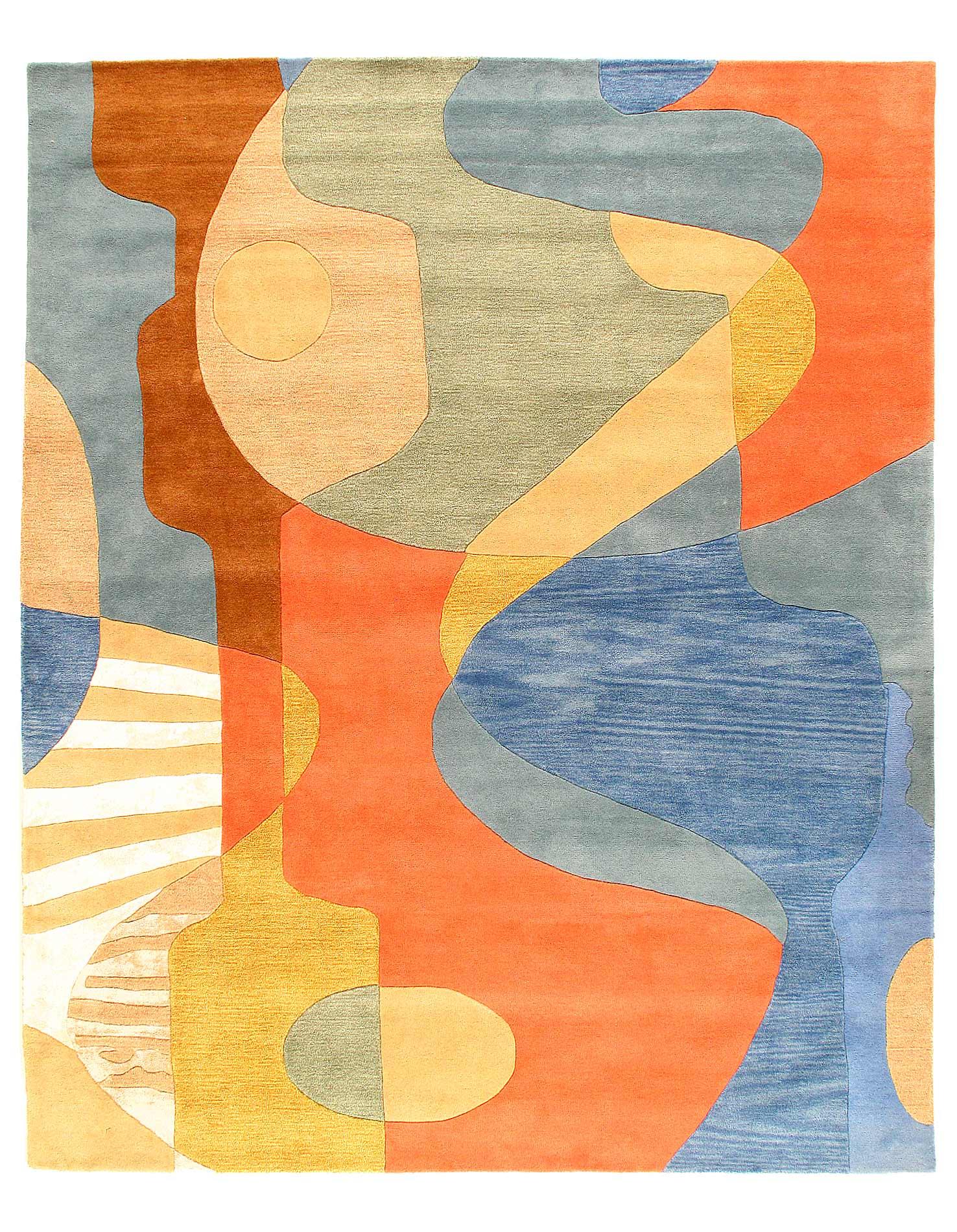 Turkish Blue Silk Ikat pillow 16'' X 20'' - Canvello
