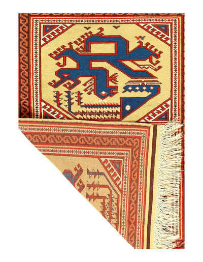 Canvello Fine Hand Turkish Vintage Kazak 3'1'' X 4' - Canvello