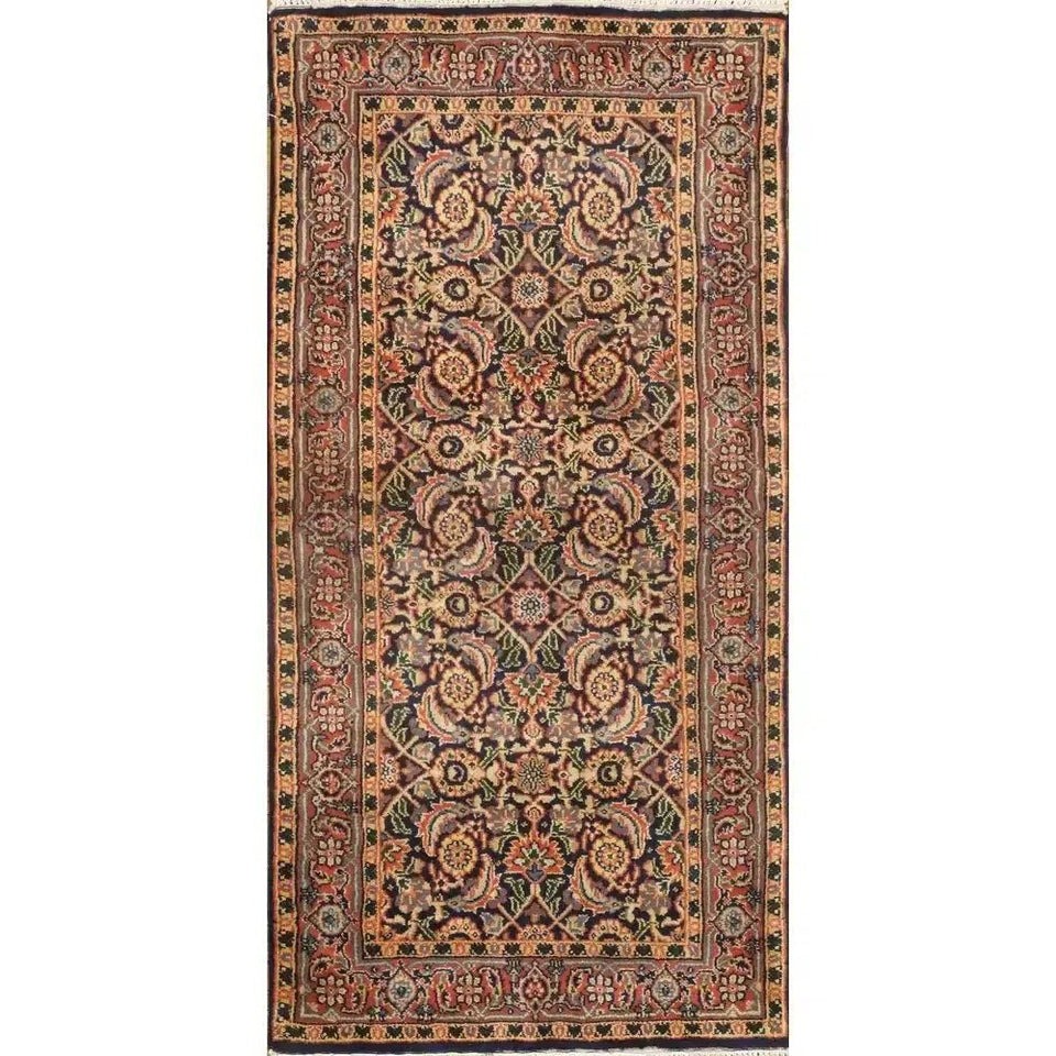 Canvello Fine Herati Rug - 2′ × 4′1″