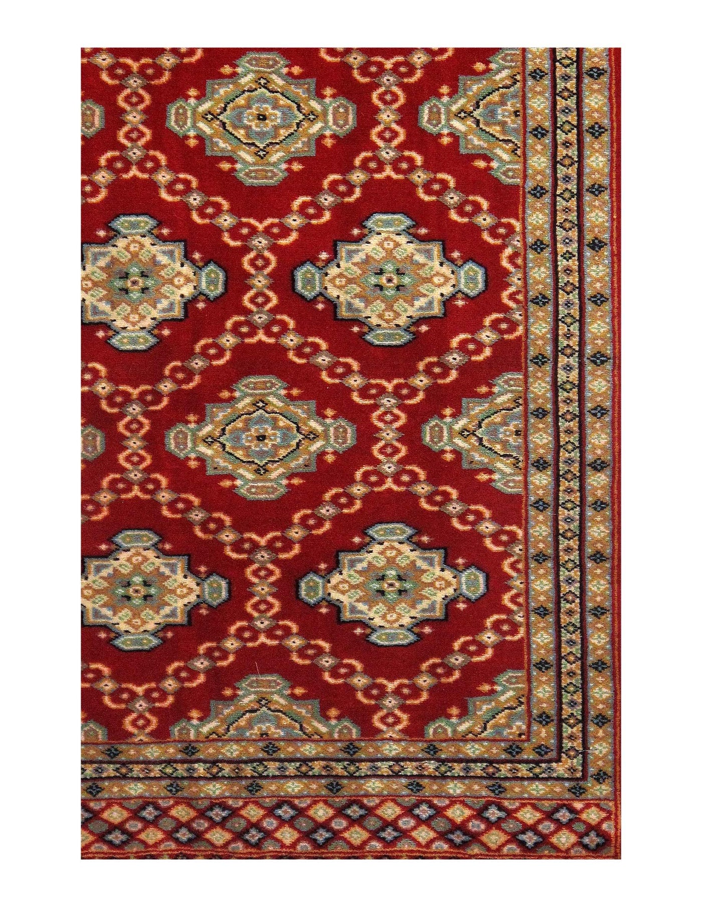 Fine Pak Bokhara Hand-Knotted Rug - 2' × 3'5"