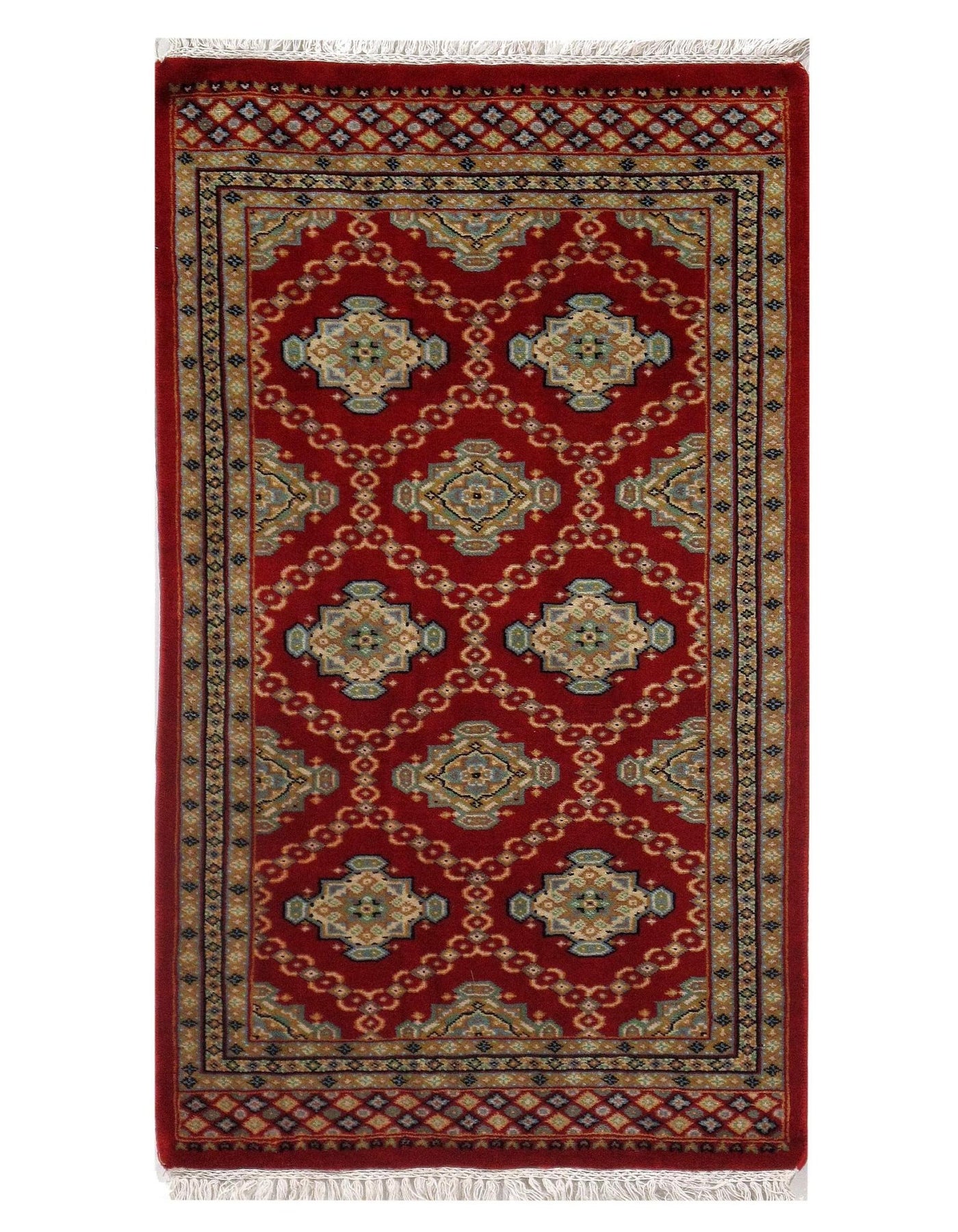 Canvello Fine Pak Bokhara Hand - Knotted Rug - 2' × 3'5" - Canvello