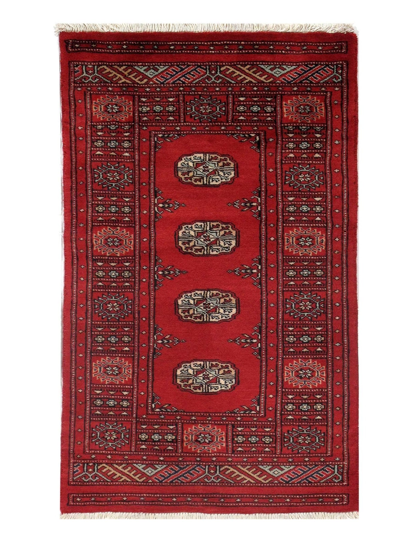 Canvello Fine Pak Bokhara Hand - Knotted Rug - 2'7" × 4'2" - Canvello