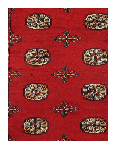 Fine Pak Bokhara Hand-Knotted Rug - 4'7" × 6'7"