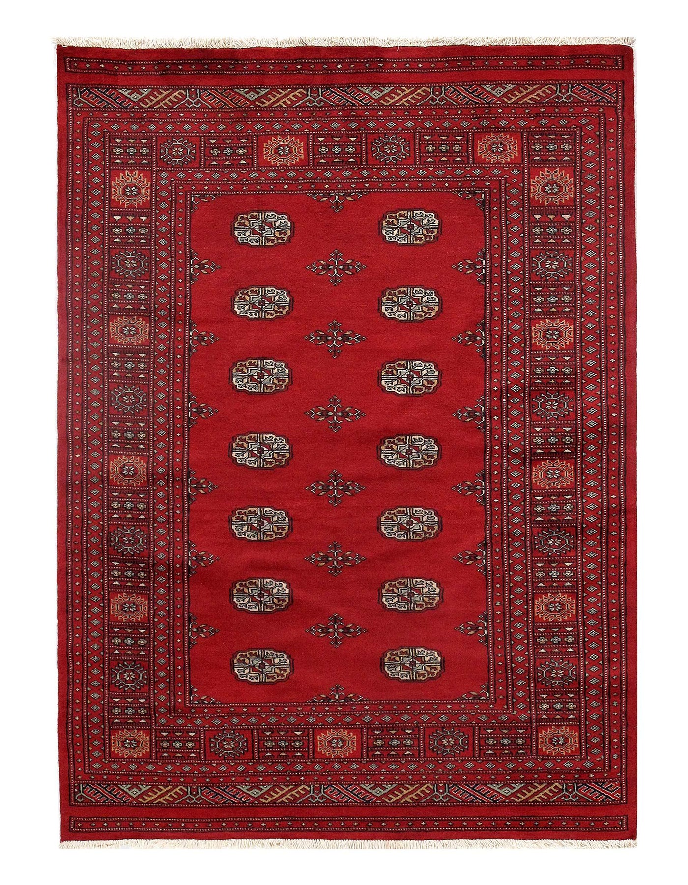 Fine Pak Bokhara Hand-Knotted Rug - 4'8" × 6'6"