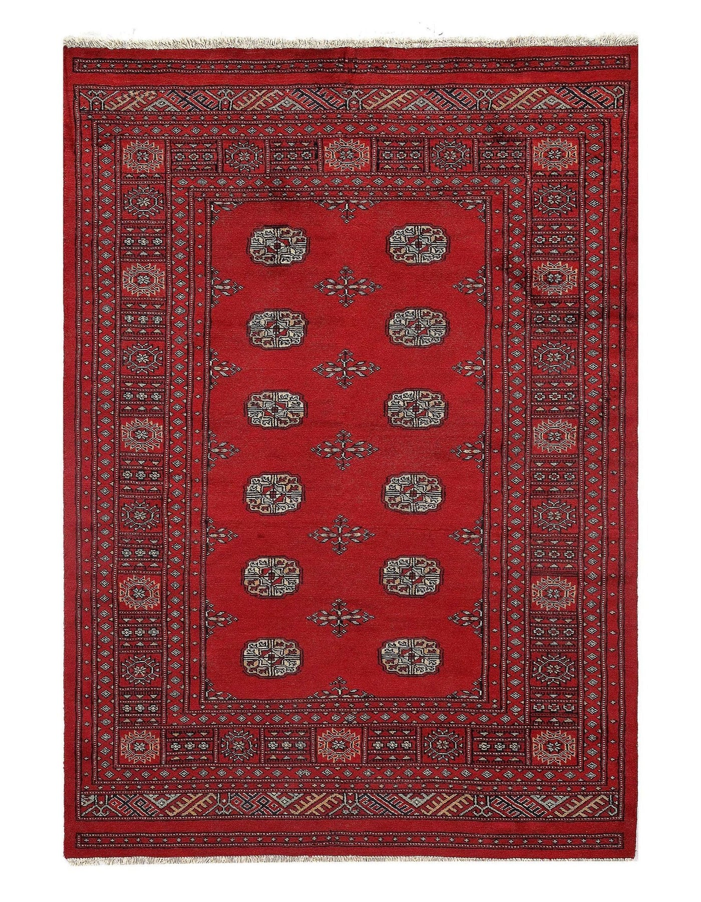 Canvello Fine Pak Bokhara Hand - Knotted Rug - 4'7" × 6'7" - Canvello