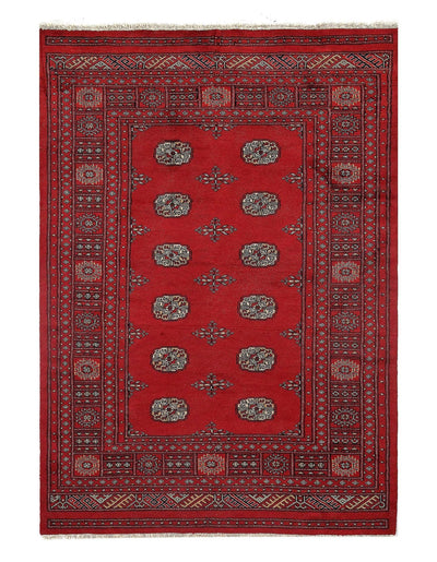 Canvello Fine Pak Bokhara Hand - Knotted Rug - 4'7" × 6'7" - Canvello