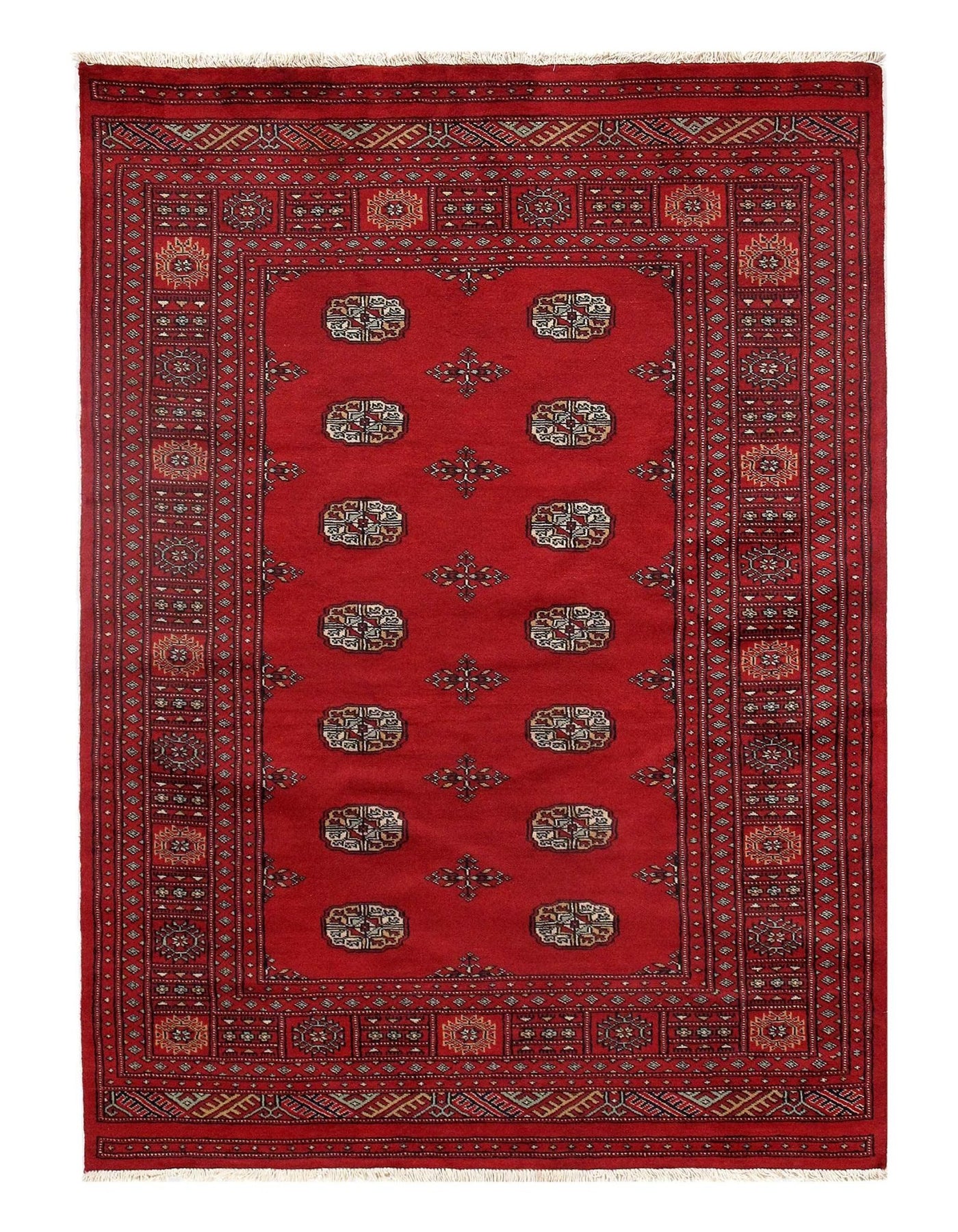 Canvello Fine Pak Bokhara Hand - Knotted Rug - 4'8" × 6'6" - Canvello