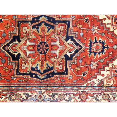 Canvello Fine Serapi Design Hand - Knotted Rug - 2'10" X 5'5" - Canvello