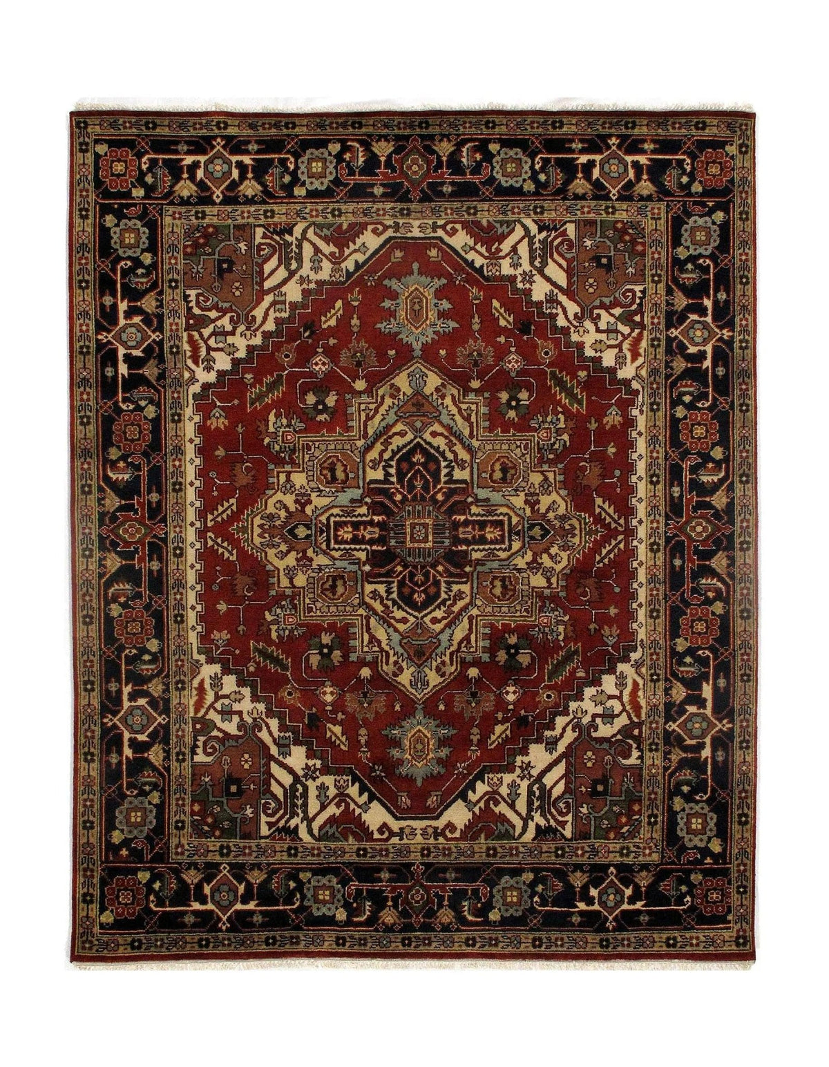 Canvello Fine Serapi Hand-Knotted Rug - 8′1" × 9′11"