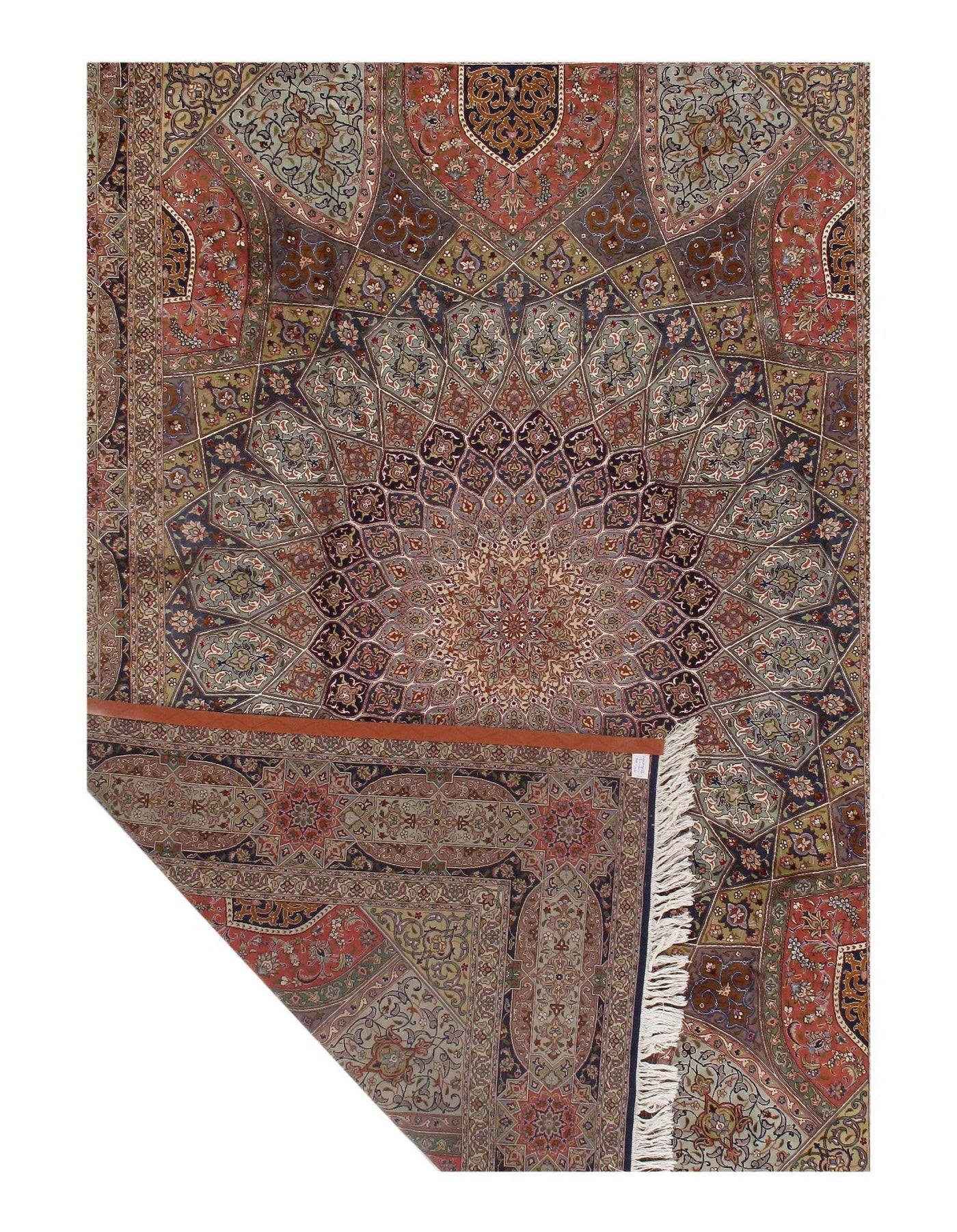 Canvello Fine silk & wool Silkroad Tabriz Rug - 7'11'x11'4" - Canvello