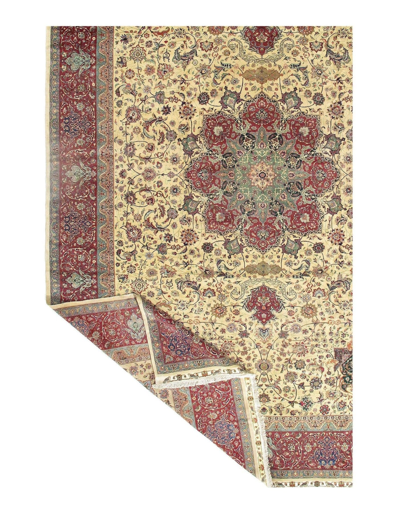 Canvello Fine Silkroad silk & wool Tabriz 12'11'' X 19'2'' - Canvello