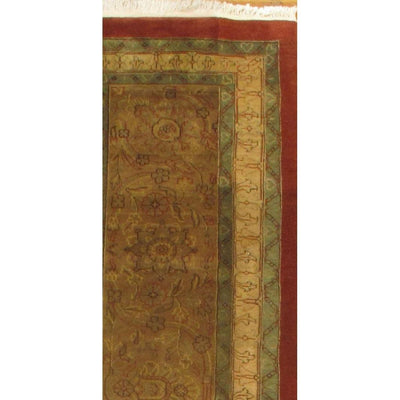 Canvello Fine Tabriz Design Lamb's Wool Runner - 2'3" X 14'9" - Canvello